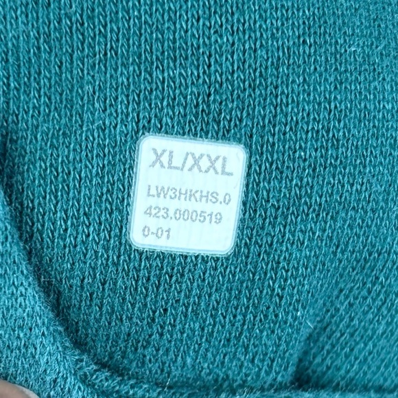 lululemon Scuba Teal Half-Zip Cropped Sweatshirt - Picture 5 of 9